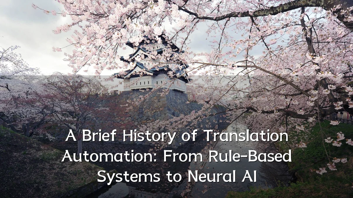A Brief History of Translation Automation: From Rule-Based Systems to Neural AI
