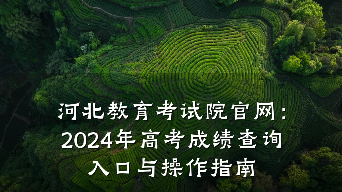 河北教育考试院官网：2024年高考成绩查询入口与操作指南