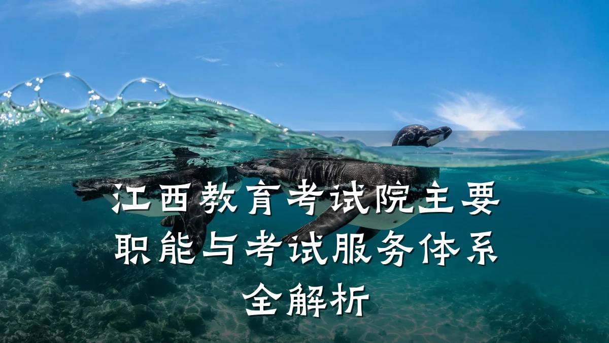 江西教育考试院主要职能与考试服务体系全解析