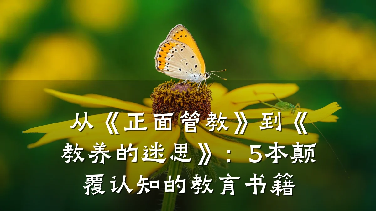从《正面管教》到《教养的迷思》：5本颠覆认知的教育书籍