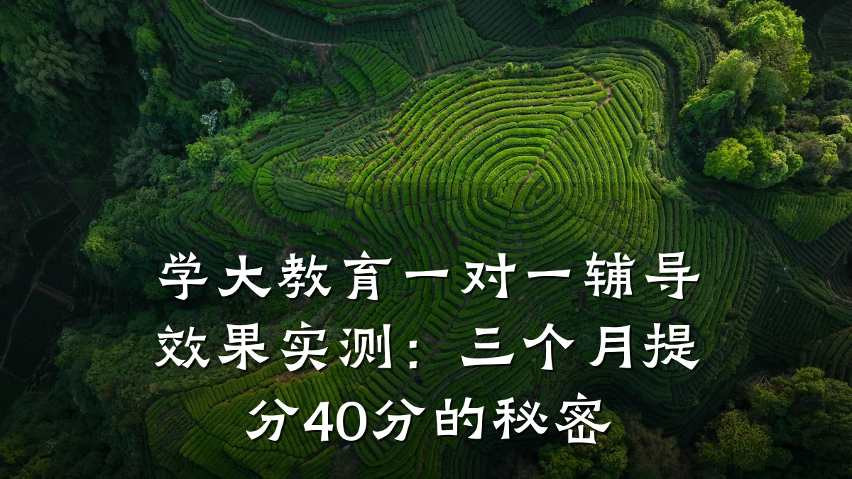 学大教育一对一辅导效果实测：三个月提分40分的秘密