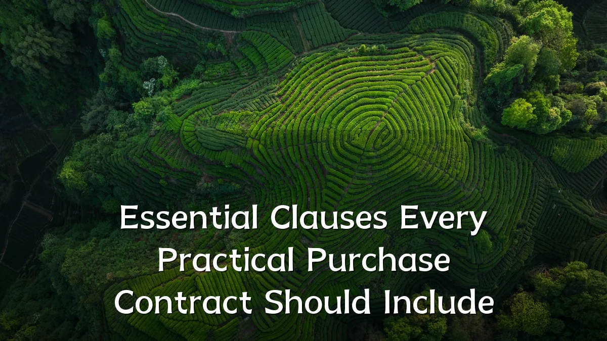 Essential Clauses Every Practical Purchase Contract Should Include