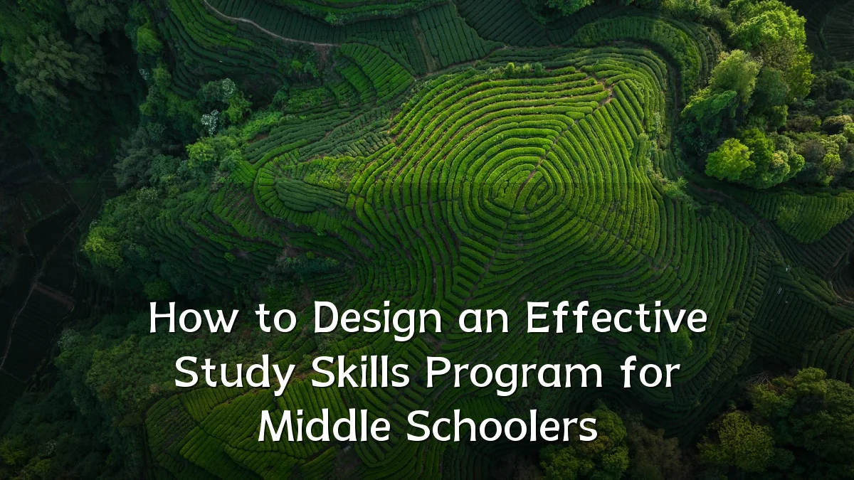How to Design an Effective Study Skills Program for Middle Schoolers