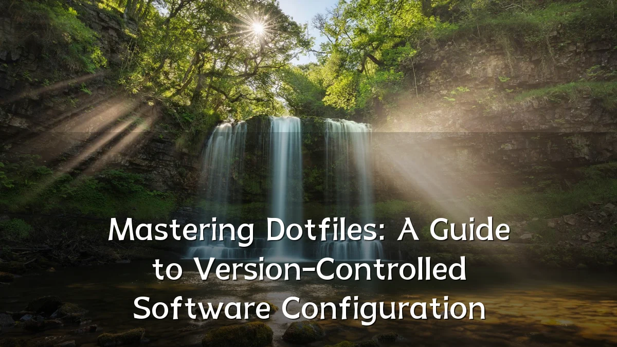 Mastering Dotfiles: A Guide to Version-Controlled Software Configuration