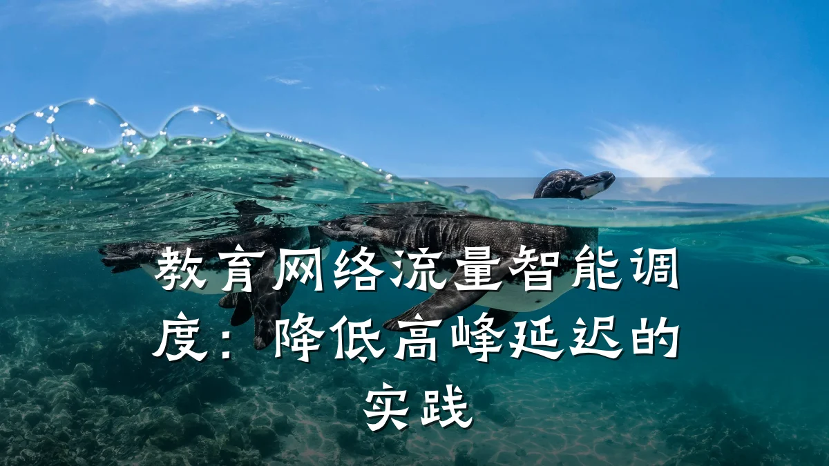 教育网络流量智能调度：降低高峰延迟的实践
