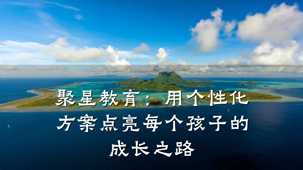 聚星教育：用个性化方案点亮每个孩子的成长之路