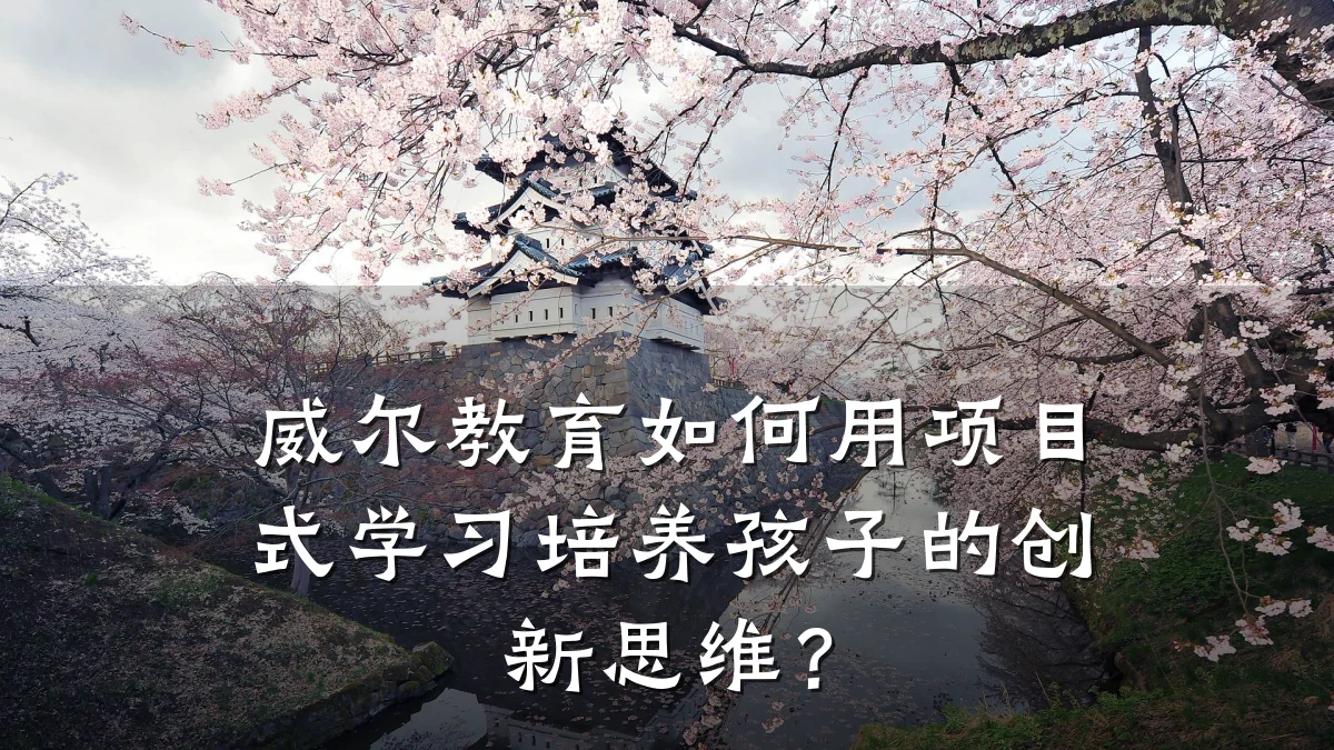 威尔教育如何用项目式学习培养孩子的创新思维？