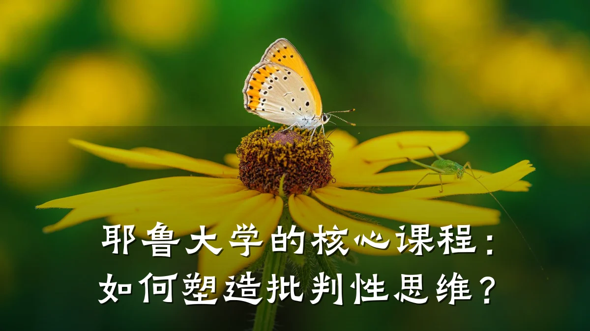 耶鲁大学的核心课程：如何塑造批判性思维？
