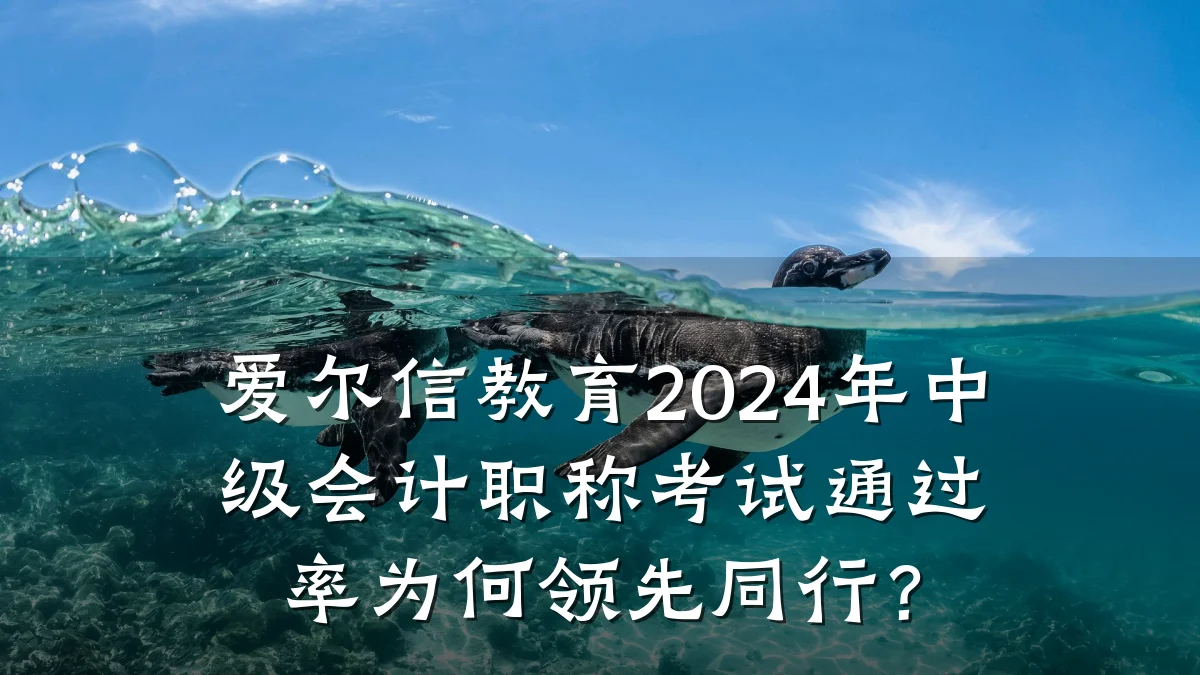 爱尔信教育2024年中级会计职称考试通过率为何领先同行？