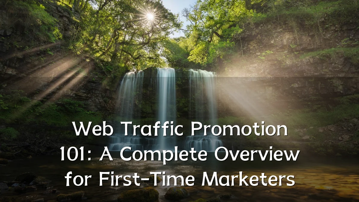 Web Traffic Promotion 101: A Complete Overview for First-Time Marketers